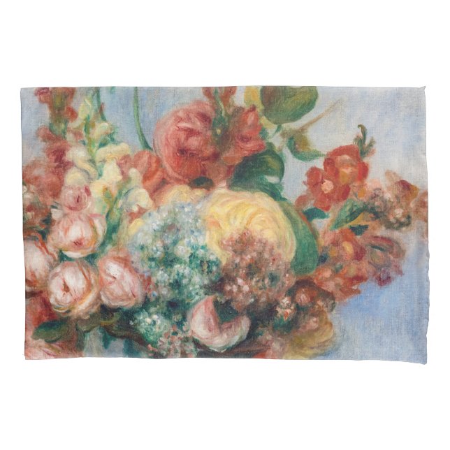 Pierre-Auguste Renoir - Flowers in a Vase Pillow Case (Front)