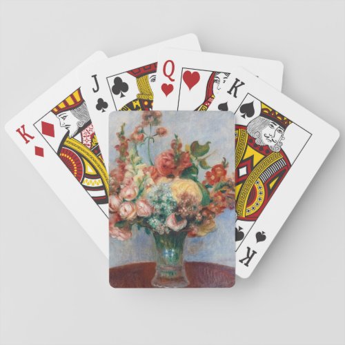 Pierre_Auguste Renoir _ Flowers in a Vase Poker Cards