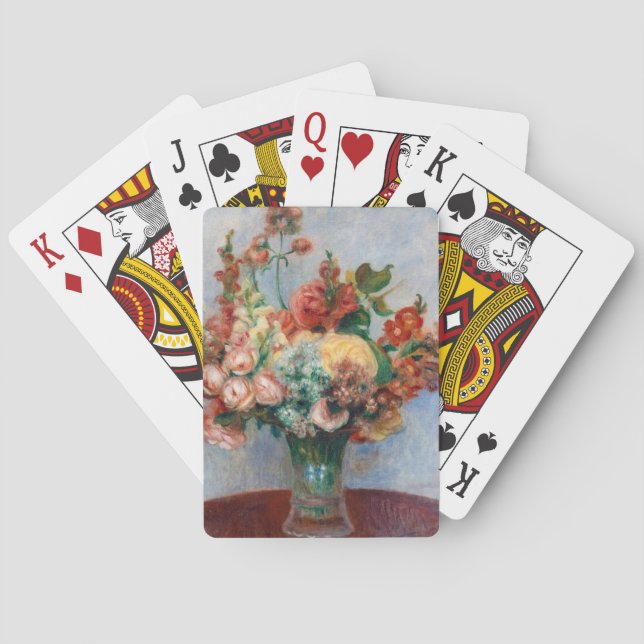 Pierre-Auguste Renoir - Flowers in a Vase Poker Cards (Back)