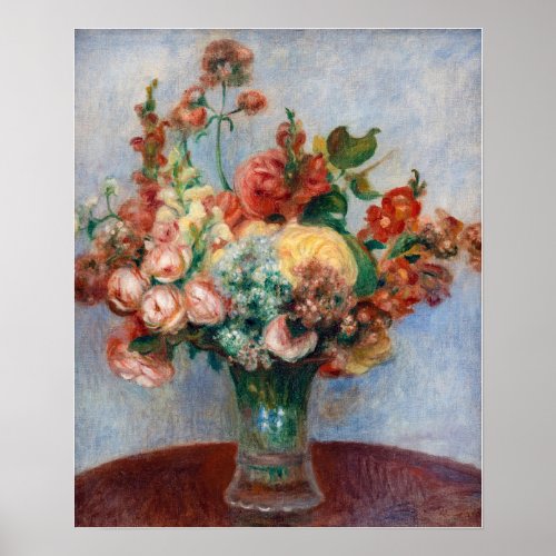 Pierre_Auguste Renoir _ Flowers in a Vase Poster