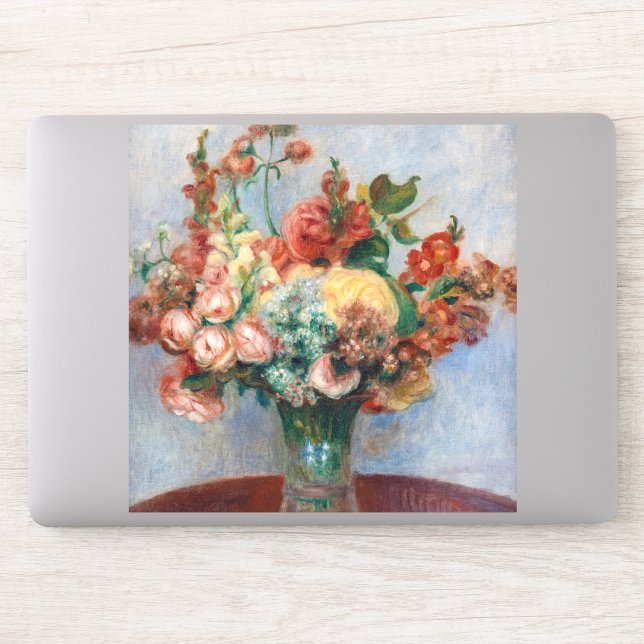 Pierre-Auguste Renoir - Flowers in a Vase Sticker (Computer)