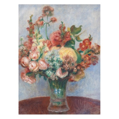 Pierre_Auguste Renoir _ Flowers in a Vase Tablecloth