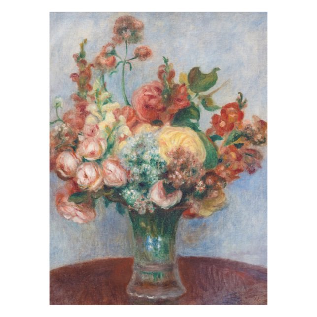Pierre-Auguste Renoir - Flowers in a Vase Tablecloth (Front)