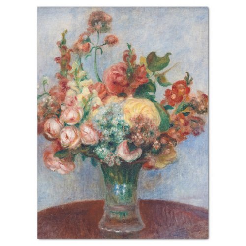 Pierre_Auguste Renoir _ Flowers in a Vase Tissue Paper
