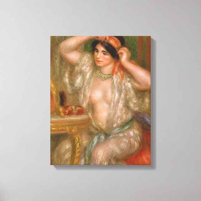 Pierre Auguste Renoir | Gabrielle at the Mirror Canvas Print (Front)