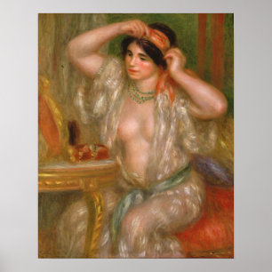 Pierre Auguste Renoir Gabrielle at the Mirror Poster