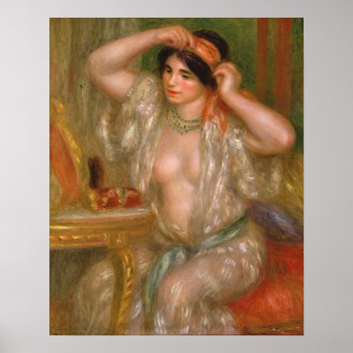 Pierre Auguste Renoir  Gabrielle at the Mirror Poster