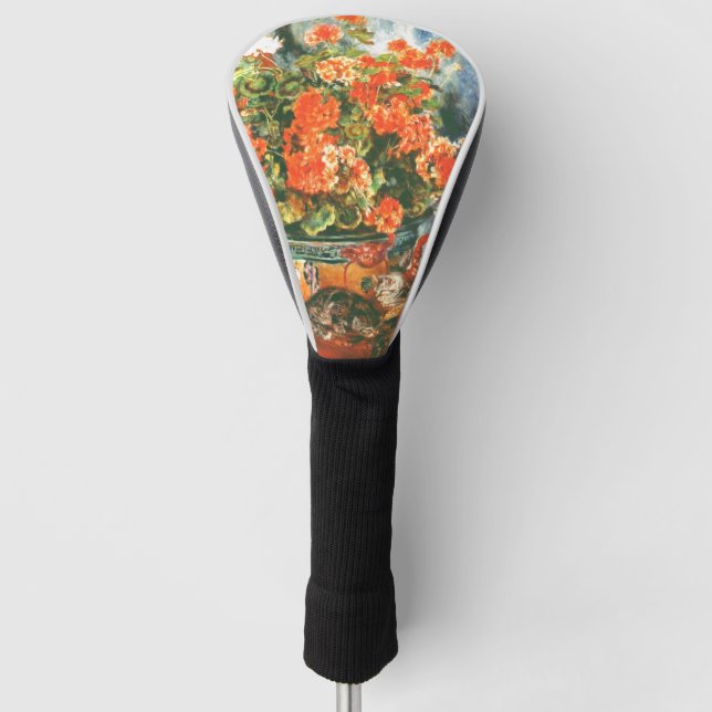 Pierre-Auguste Renoir Geraniums And Cats  Golf Head Cover (Front)