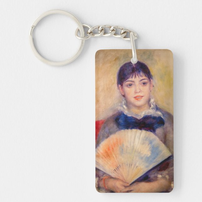 Pierre-Auguste Renoir - Girl with a Fan Keychain (Front)