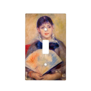 Pierre-Auguste Renoir - Girl with a Fan Light Switch Cover