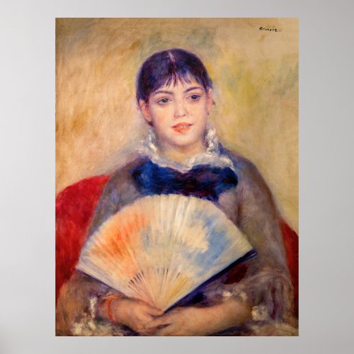 Pierre_Auguste Renoir _ Girl with a Fan Poster