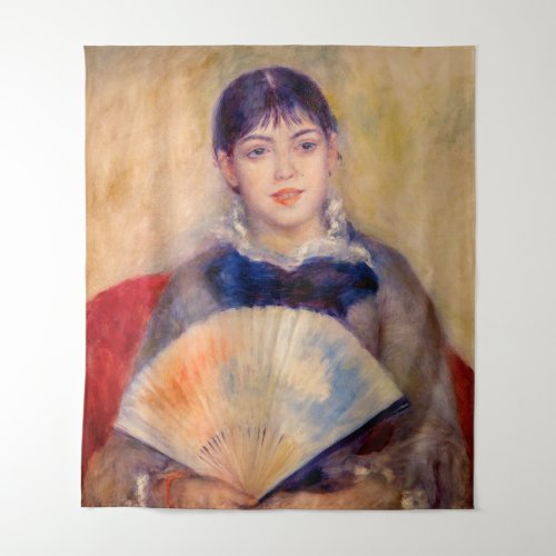 Pierre_Auguste Renoir _ Girl with a Fan Tapestry