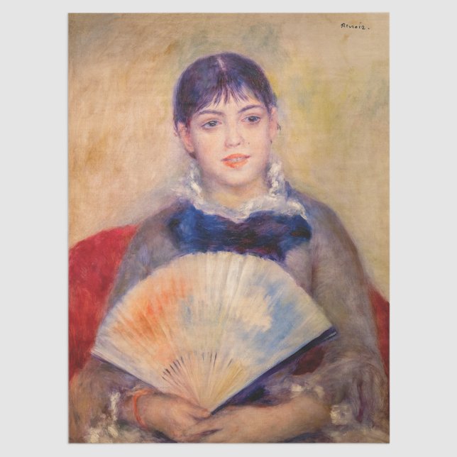 Pierre-Auguste Renoir - Girl with a Fan Tissue Paper (Creator Uploaded)