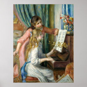 Pierre-Auguste Renoir Girls at the Piano Poster