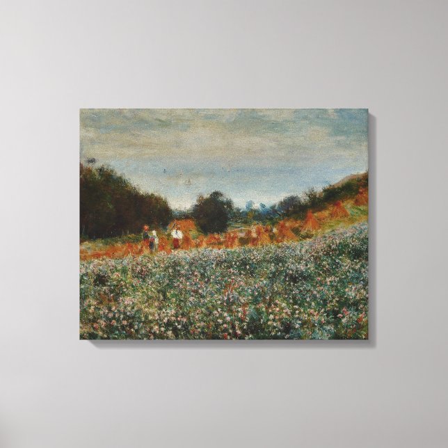 Pierre Auguste Renoir Harvest in Berneval Canvas Print (Front)