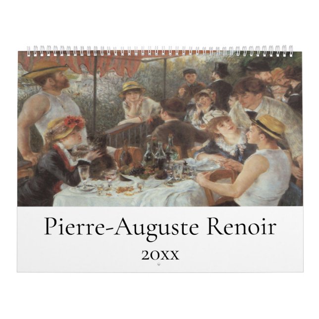Pierre-Auguste Renoir Impressionism Paintings  Calendar (Cover)