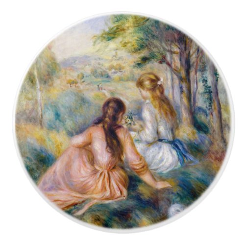 Pierre_Auguste Renoir _ In the Meadow Ceramic Knob