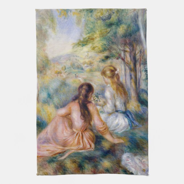 Pierre-Auguste Renoir - In the Meadow Kitchen Towel (Vertical)