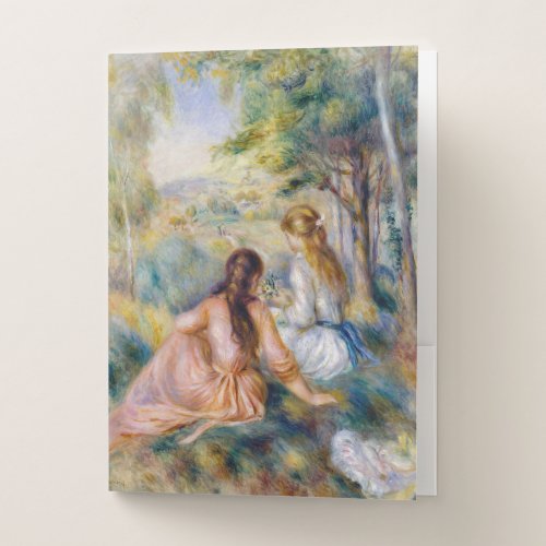 Pierre-Auguste Renoir - In the Meadow Pocket Folder