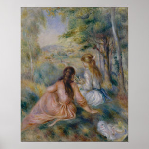 Pierre Auguste Renoir In the Meadow Poster