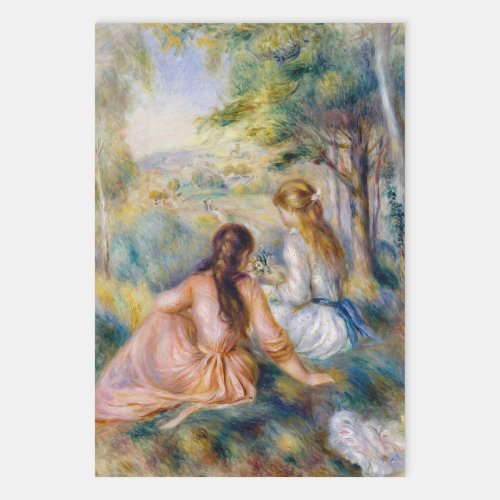 Pierre_Auguste Renoir _ In the Meadow Wrapping Paper Sheets