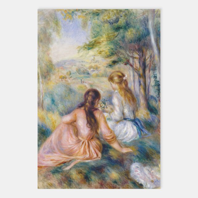 Pierre-Auguste Renoir - In the Meadow Wrapping Paper Sheets (Creator Uploaded)