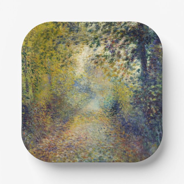 Pierre-Auguste Renoir - In the Woods Paper Plates (Front)