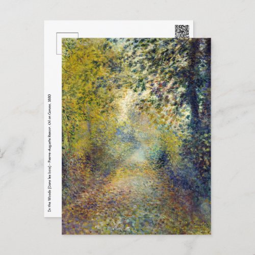 Pierre_Auguste Renoir _ In the Woods Postcard