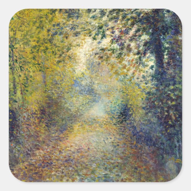 Pierre-Auguste Renoir - In the Woods Square Sticker (Front)