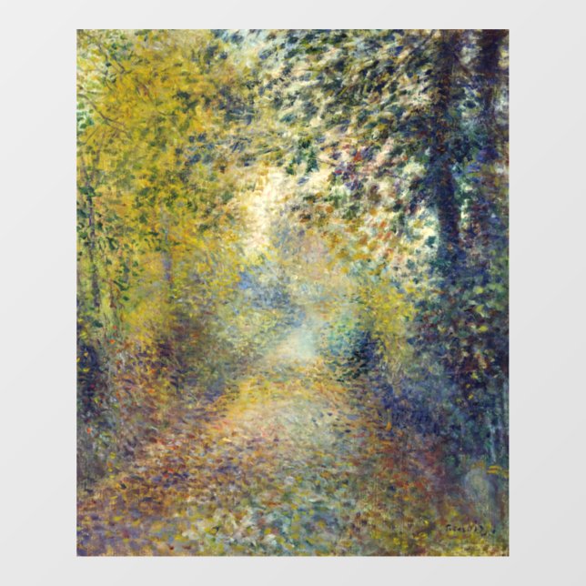 Pierre-Auguste Renoir - In the Woods Window Cling (Sheet)