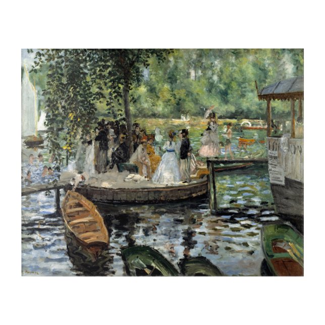 Pierre-Auguste Renoir - La Grenouillere Acrylic Print (Front)