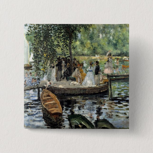 Pierre-Auguste Renoir - La Grenouillere Button (Front)