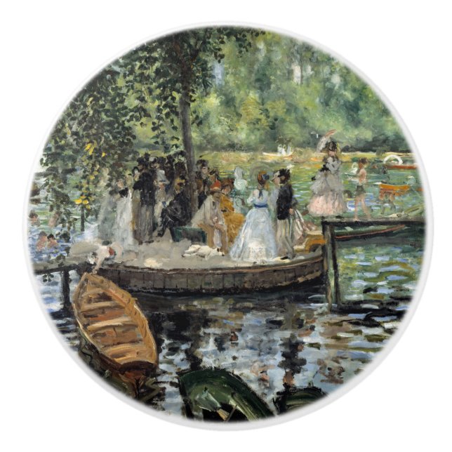 Pierre-Auguste Renoir - La Grenouillere Ceramic Knob (Front)