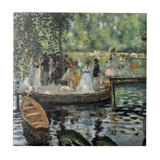 Pierre-Auguste Renoir - La Grenouillere Ceramic Tile (Front)