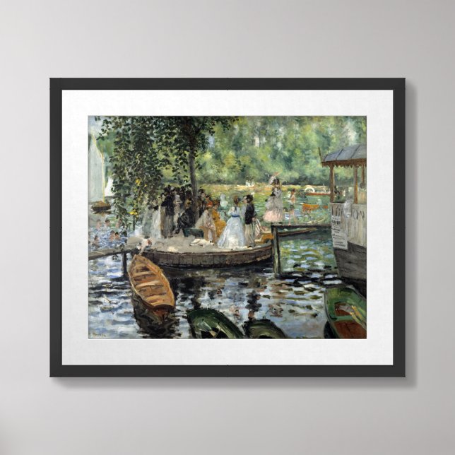 Pierre-Auguste Renoir - La Grenouillere Framed Art (Framed Front)