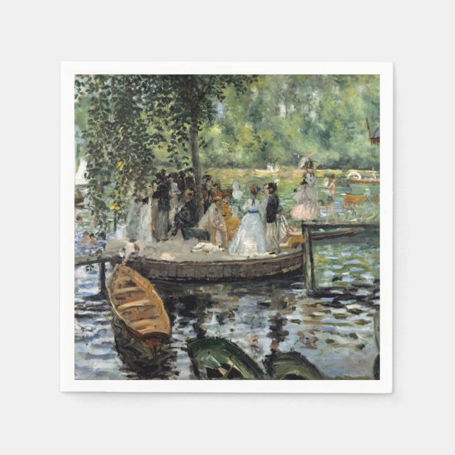 Pierre-Auguste Renoir - La Grenouillere Napkins (Front)
