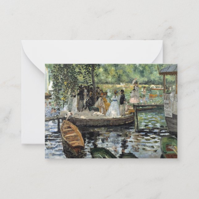 Pierre-Auguste Renoir - La Grenouillere Note Card (Front)