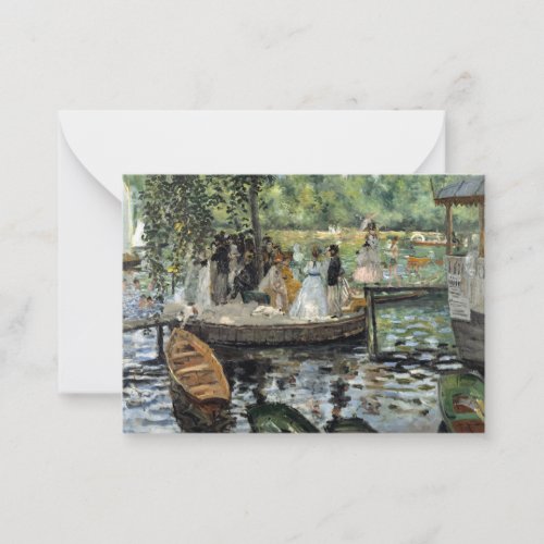 Pierre_Auguste Renoir _ La Grenouillere Note Card