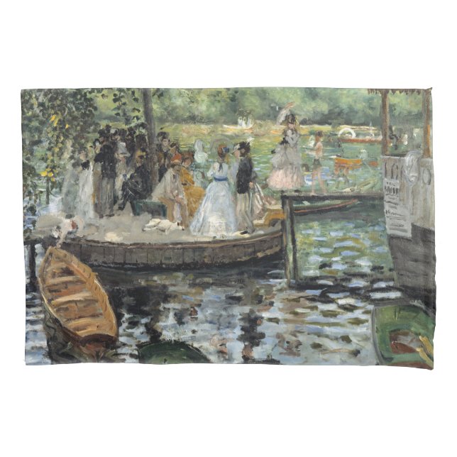 Pierre-Auguste Renoir - La Grenouillere Pillow Case (Front)