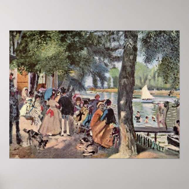Pierre-Auguste Renoir - La Grenouillere Poster (Front)
