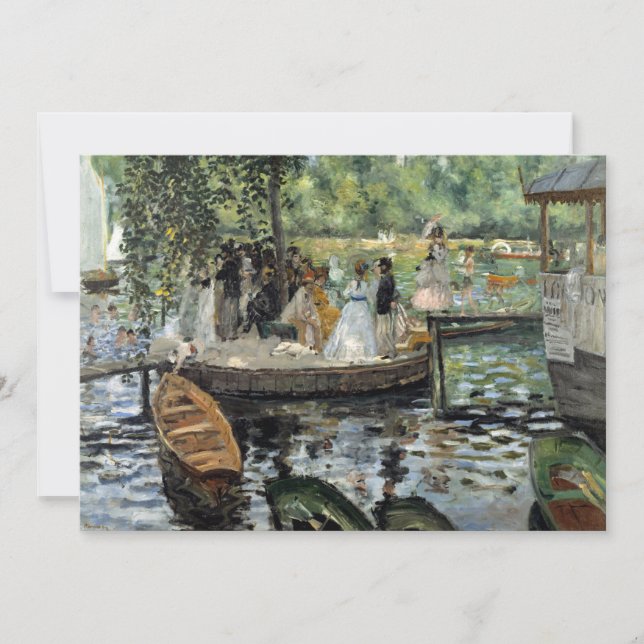 Pierre-Auguste Renoir - La Grenouillere Thank You Card (Front)