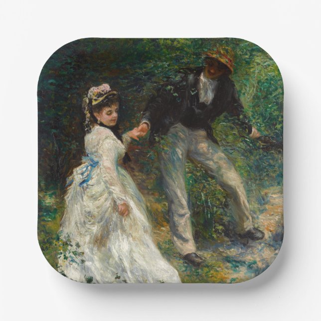 Pierre-Auguste Renoir - La Promenade Paper Plates (Front)