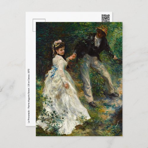 Pierre_Auguste Renoir _ La Promenade Postcard