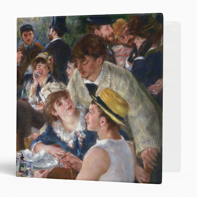 Pierre-Auguste Renoir - Luncheon of Boating Party 3 Ring Binder (Front/Inside)