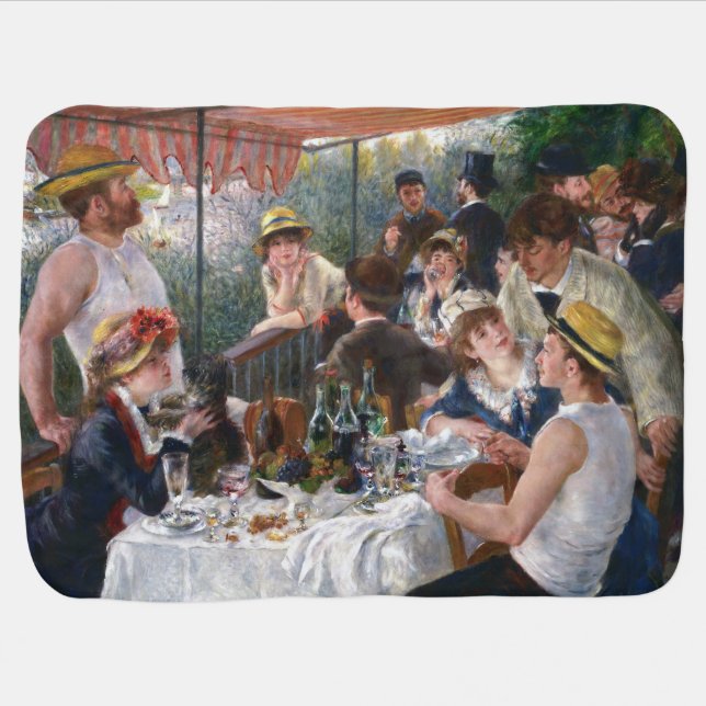 Pierre-Auguste Renoir - Luncheon of Boating Party Baby Blanket (Horizontal)