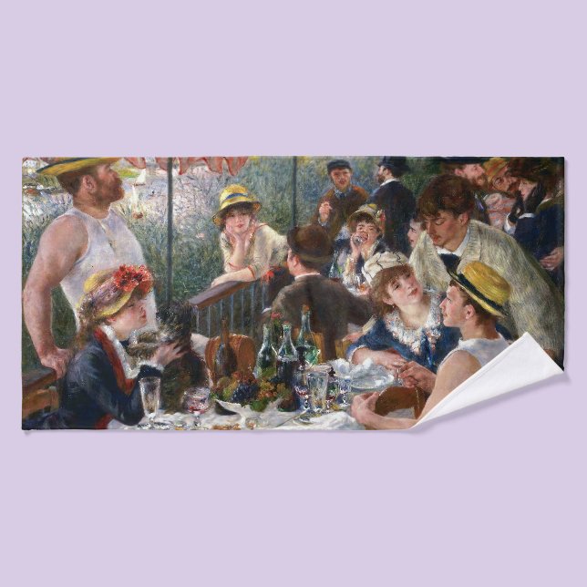 Pierre-Auguste Renoir - Luncheon of Boating Party Bath Towel Set (Bath Towel)