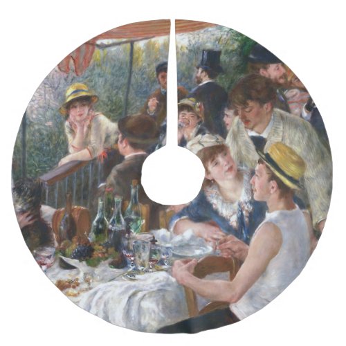 Pierre_Auguste Renoir _ Luncheon of Boating Party Brushed Polyester Tree Skirt