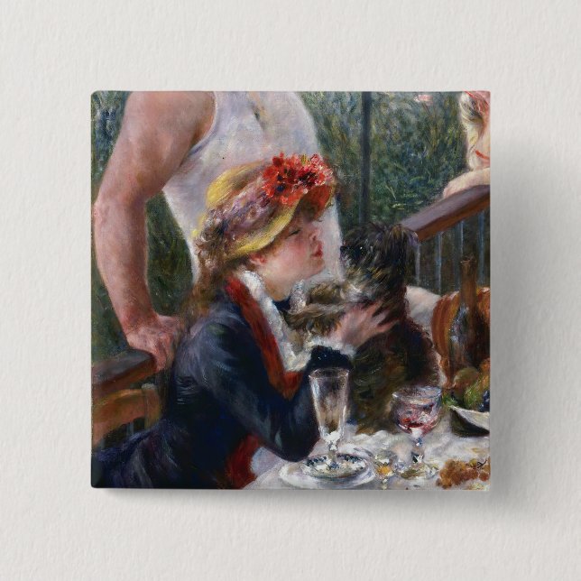 Pierre-Auguste Renoir - Luncheon of Boating Party Button (Front)