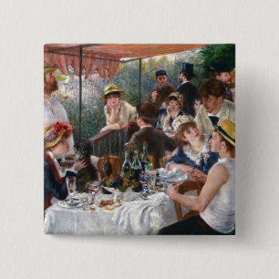 Pierre-Auguste Renoir - Luncheon of Boating Party Button