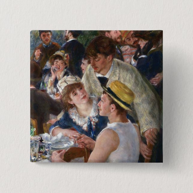 Pierre-Auguste Renoir - Luncheon of Boating Party Button (Front)